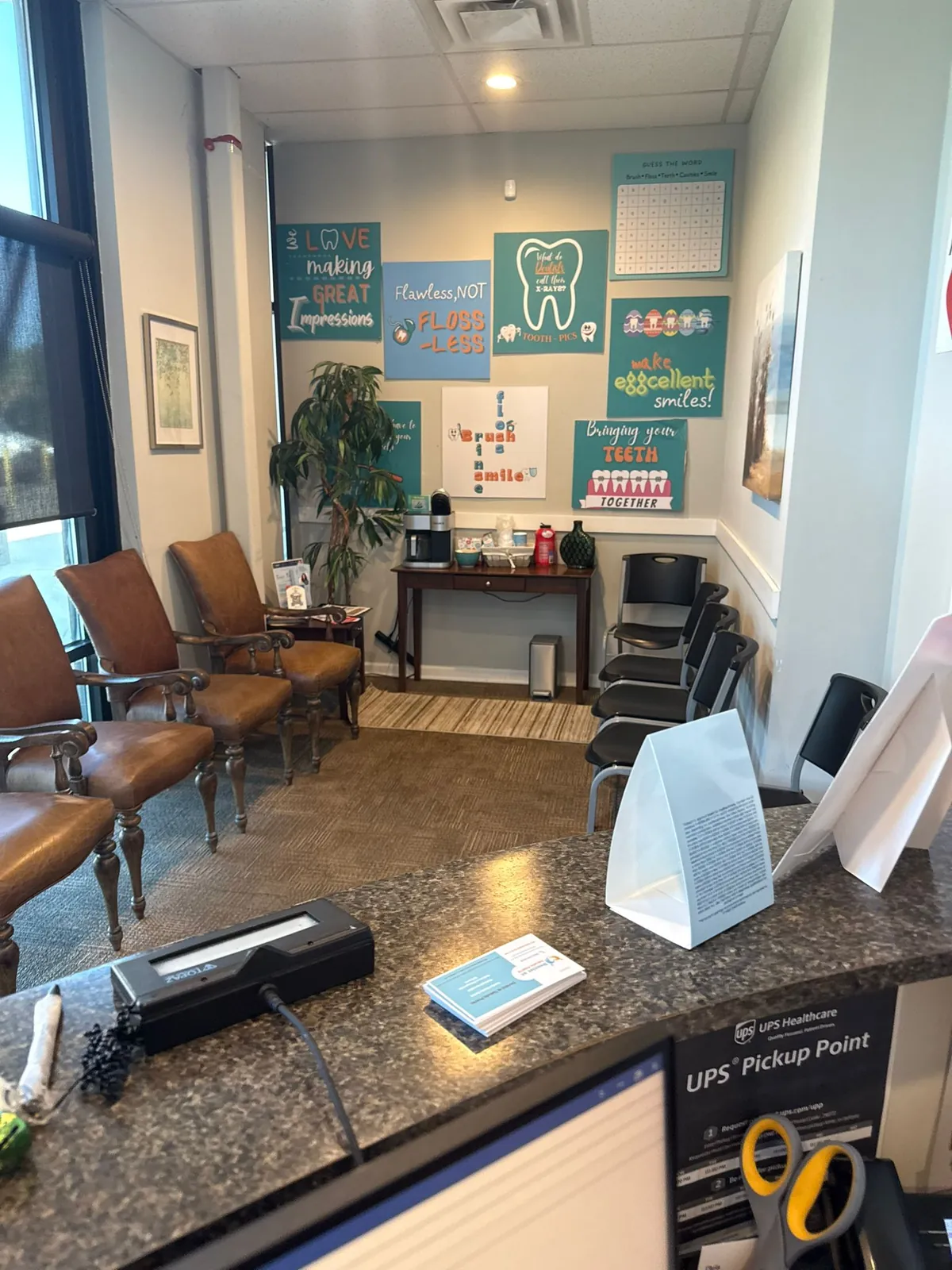 Waiting area at Todays Dental @ Saluda Pointe
