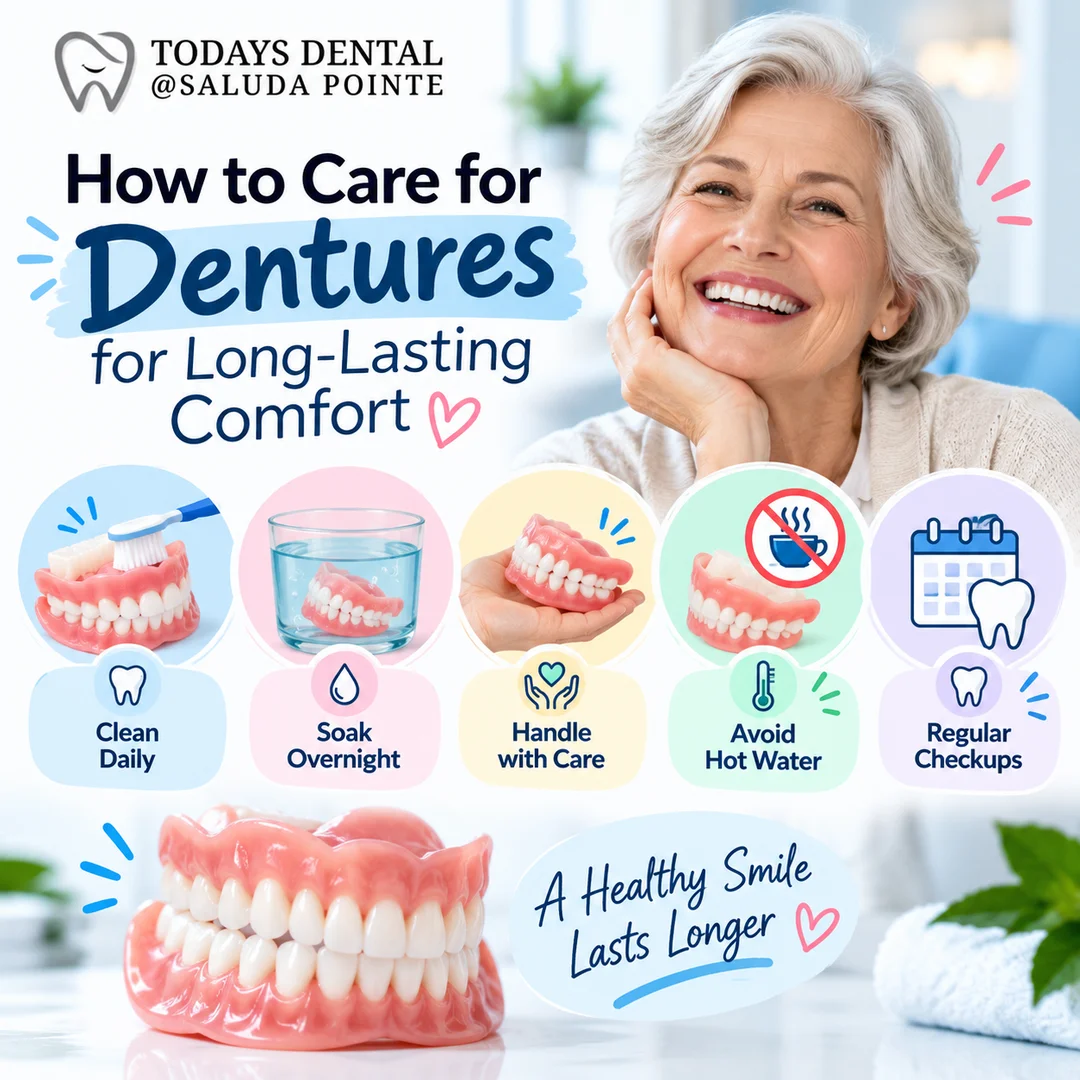 How to Care for Dentures for Long-Lasting Comfort