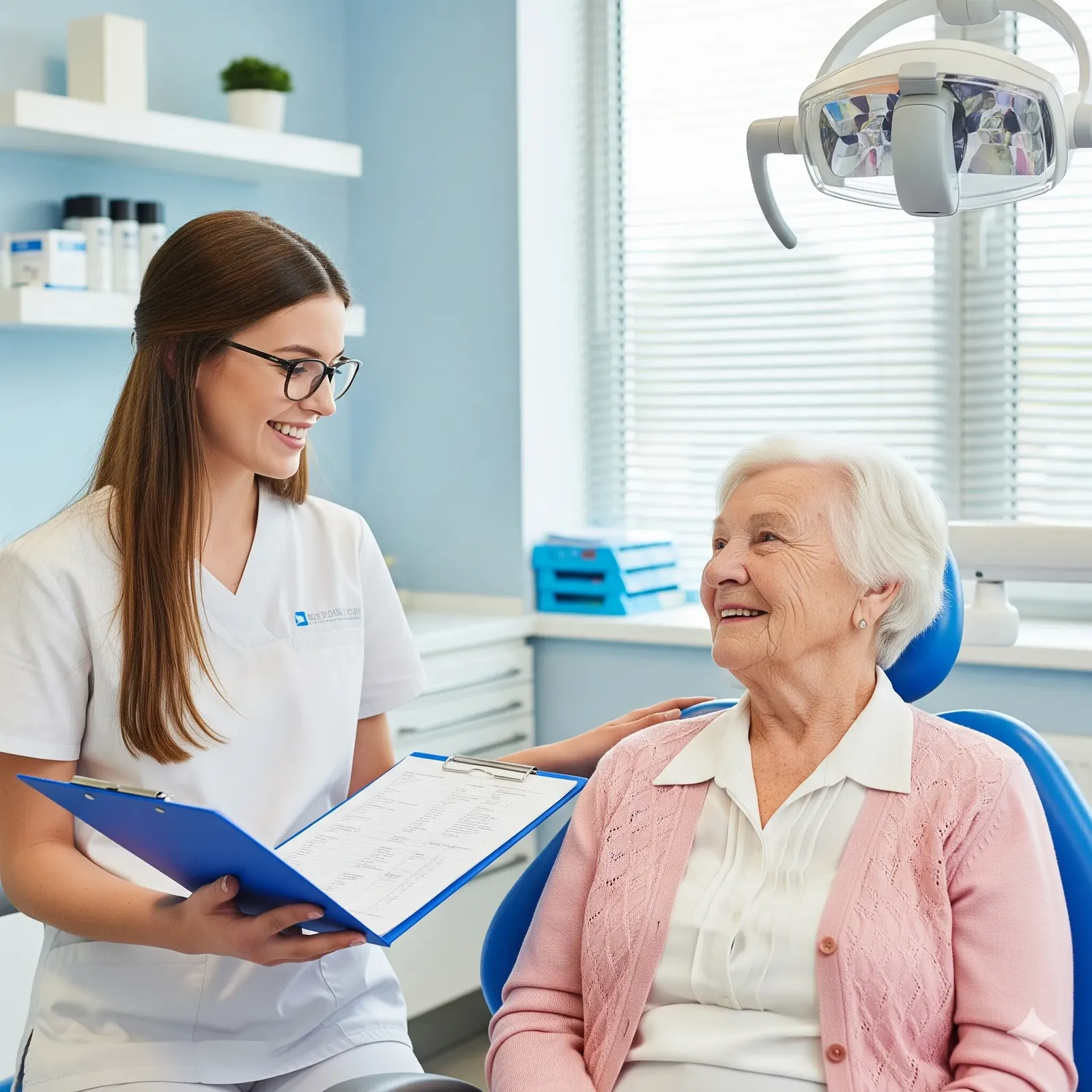 Day-by-day wisdom teeth recovery plan reviewed with a patient