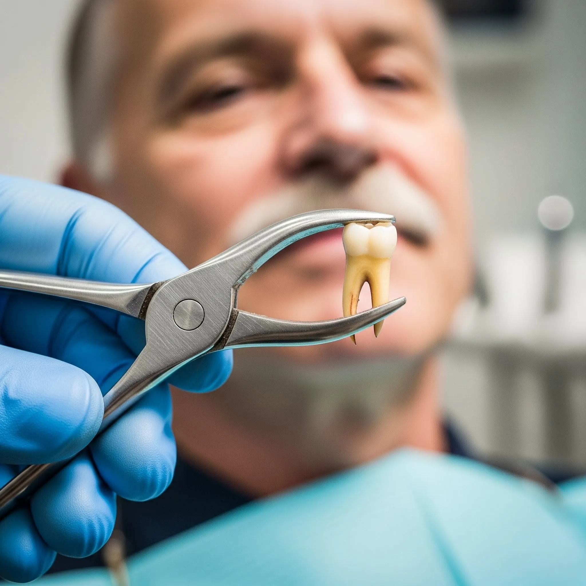 Dentist explaining wisdom tooth X-ray to patient in Lexington SC